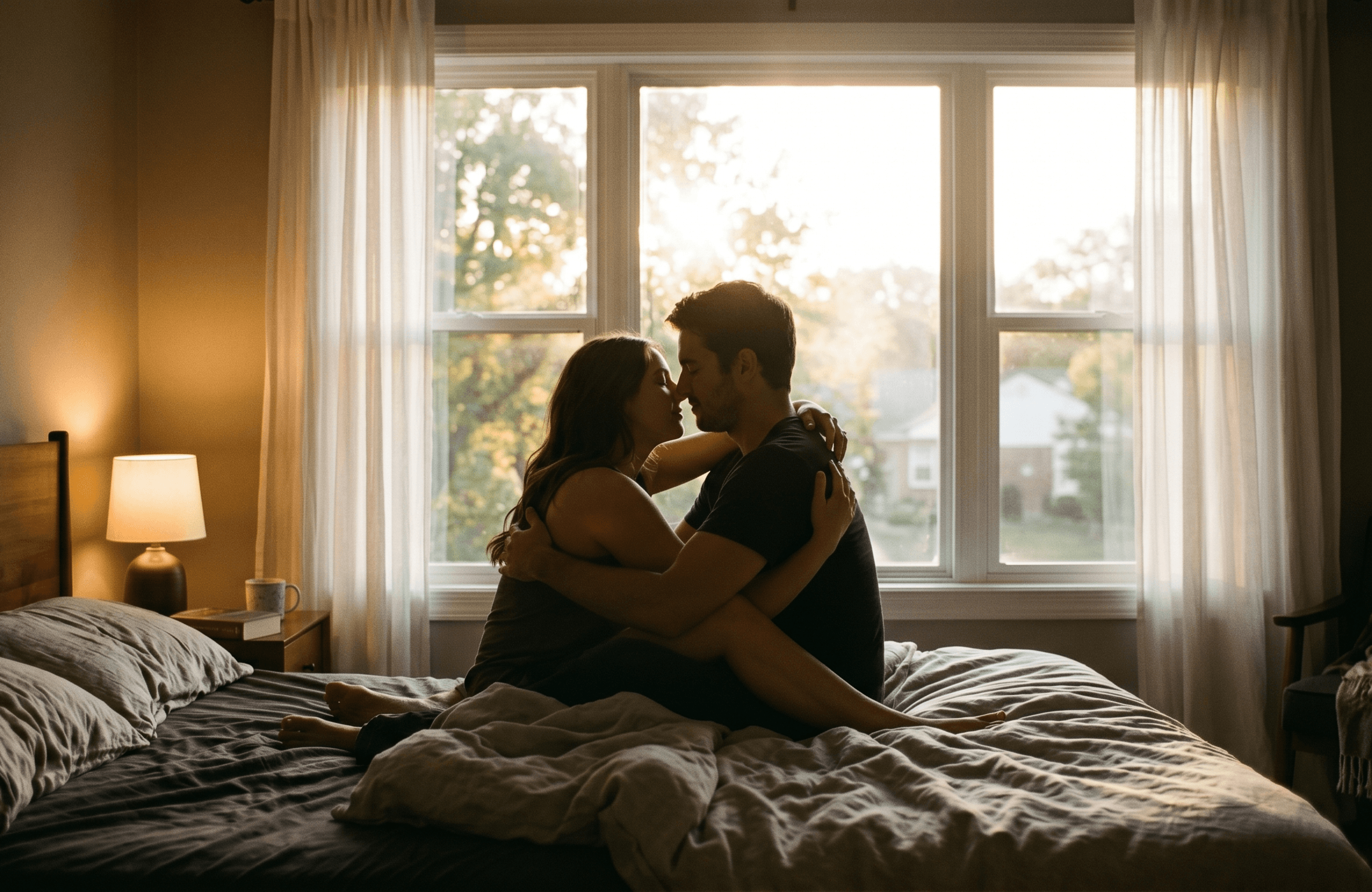 Couple sharing an intimate moment