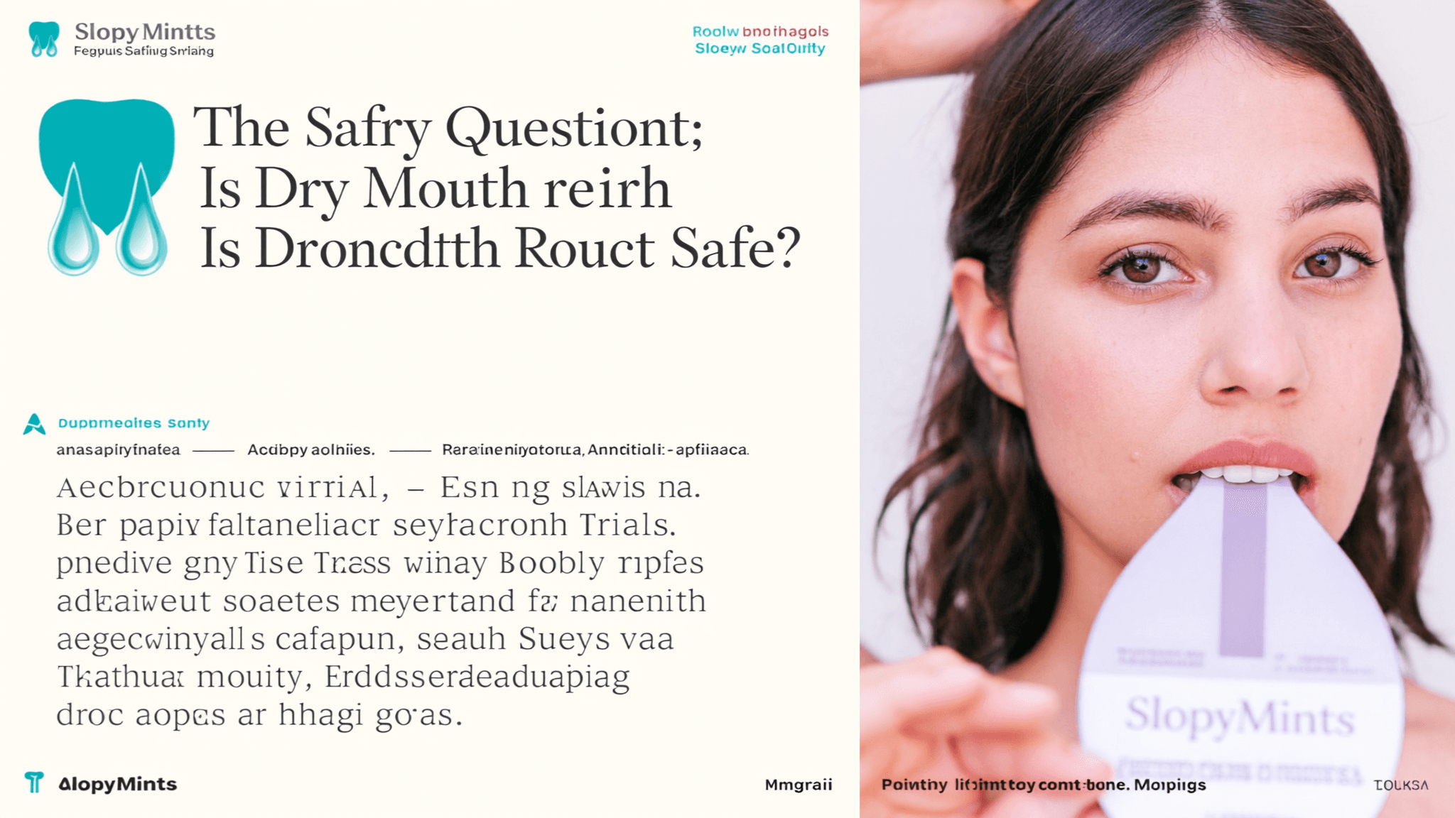 The Safety Question: Is Dry Mouth Relief Safe? Comprehensive Evidence for SlopyMints Product Safety - Featured image for article about safety question, dry mouth relief safety, slopymints safety, clinical evidence, regulatory compliance