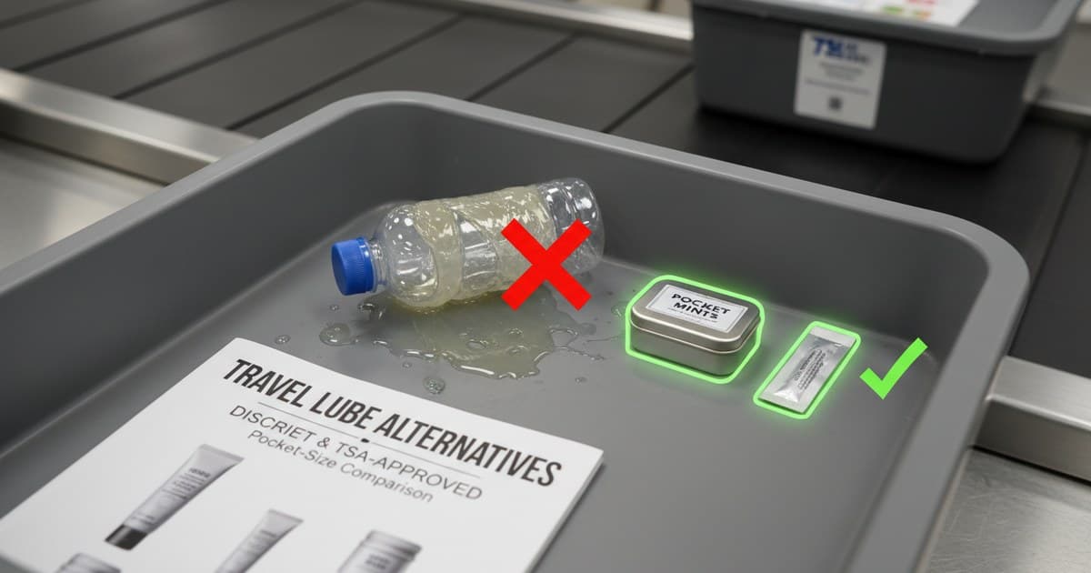 Discreet Pocket-Size Lube Alternatives: Travel Sachets vs Mint Format - Compare discreet travel lube: sample sachets, keychain bottles, and mint-format oral glide — TSA-friendly intimacy prep.