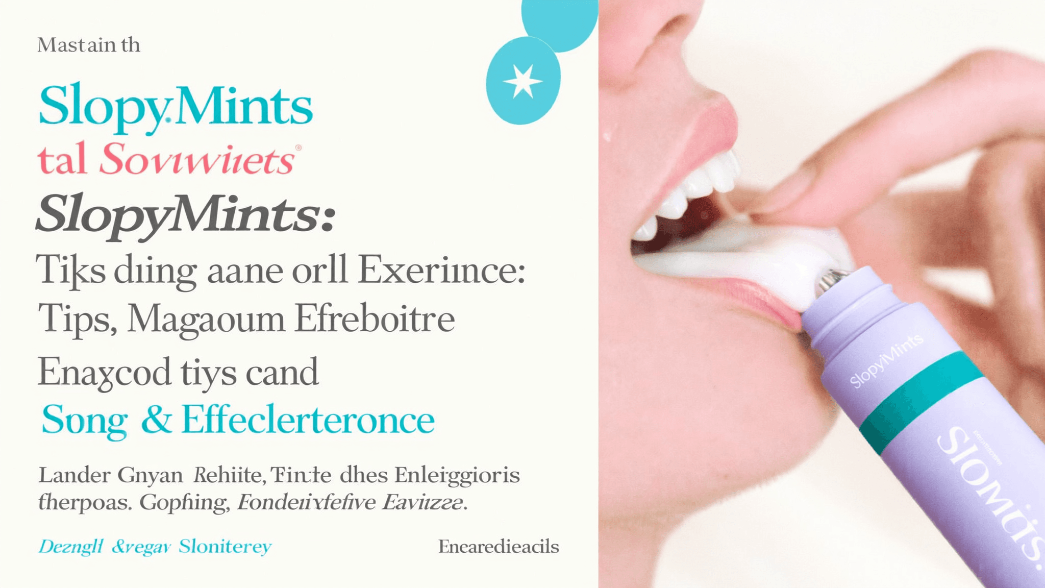 Creating the Smoothest SlopyMints Experience: Tips for Maximum Comfort and Effectiveness - Featured image for article about smoothest SlopyMints experience, SlopyMints comfort tips, maximum effectiveness, oral comfort optimization, smooth application techniques, optimal usage habits