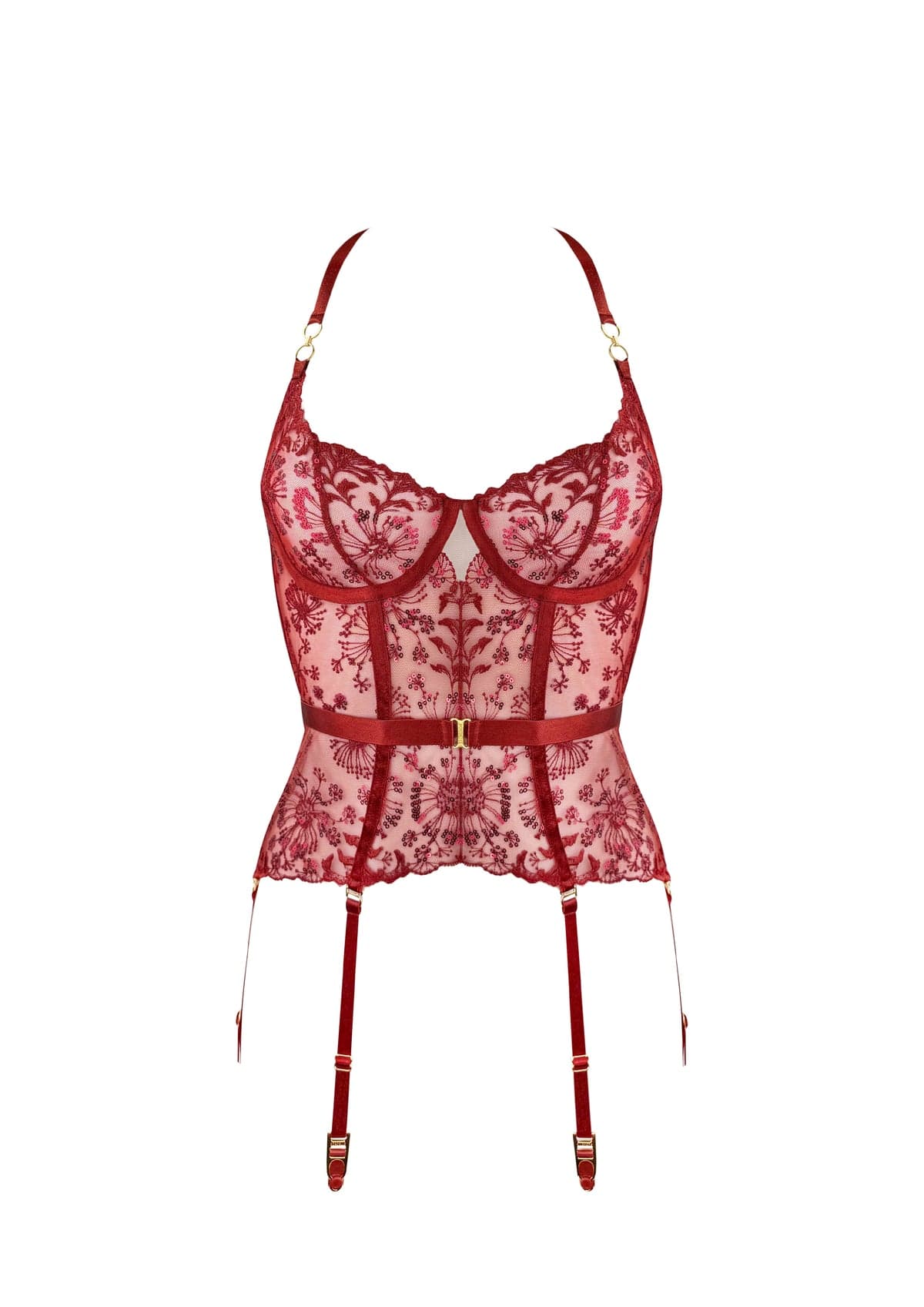 Bordelle Theia : les sequins sur une structure de lingerie