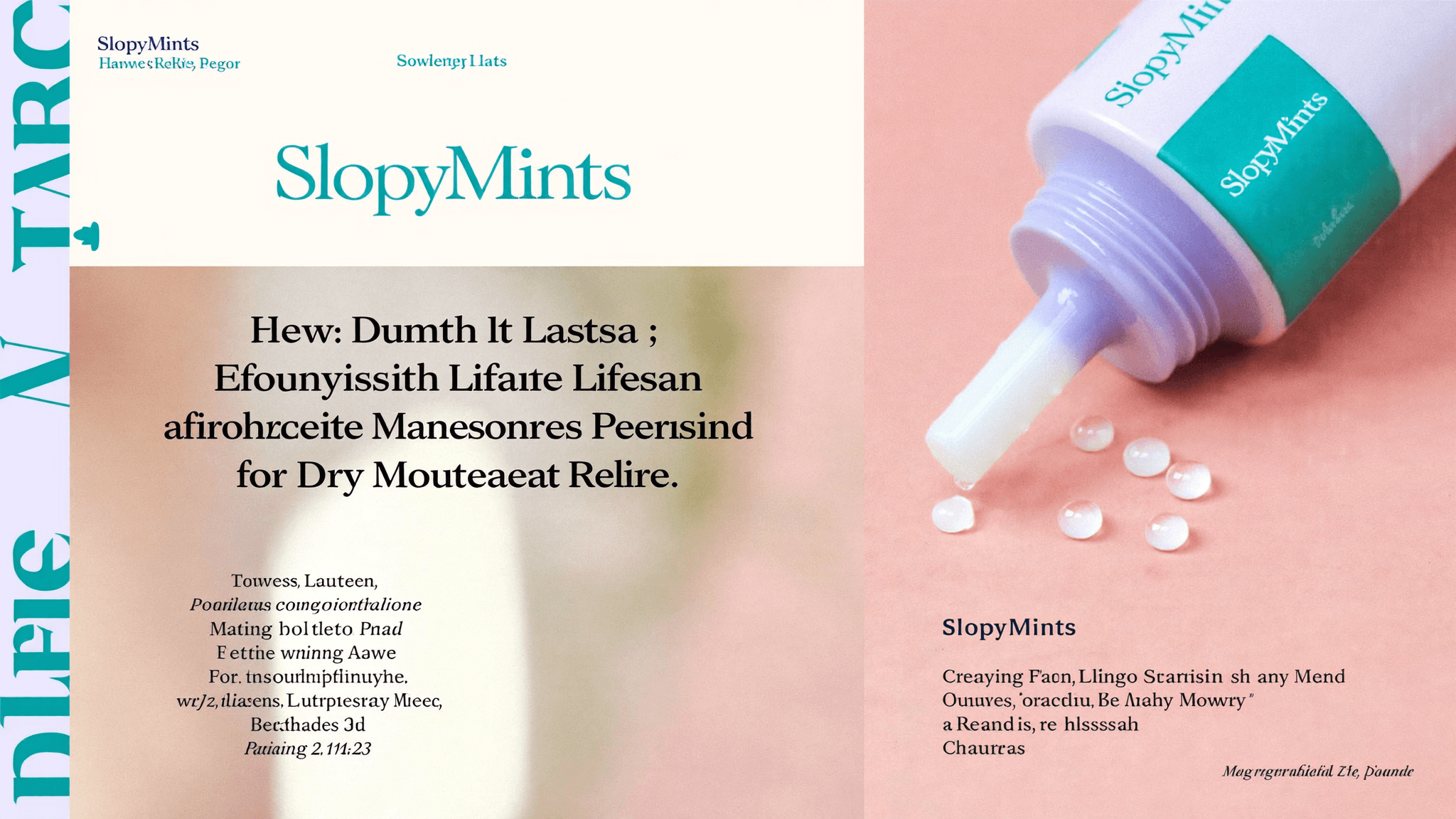 Durée SlopyMints : Combien de temps ça dure, durée de vie d'efficacité et période optimale de maintenance de l'humidité pour le soulagement de la bouche sèche - Featured image for article about slopymints duration, how long lasts, effectiveness lifespan, moisture maintenance, duration optimization