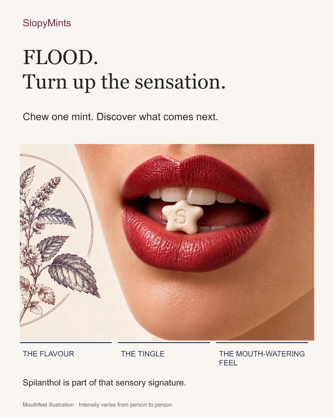 FLOOD. Turn up the sensation.