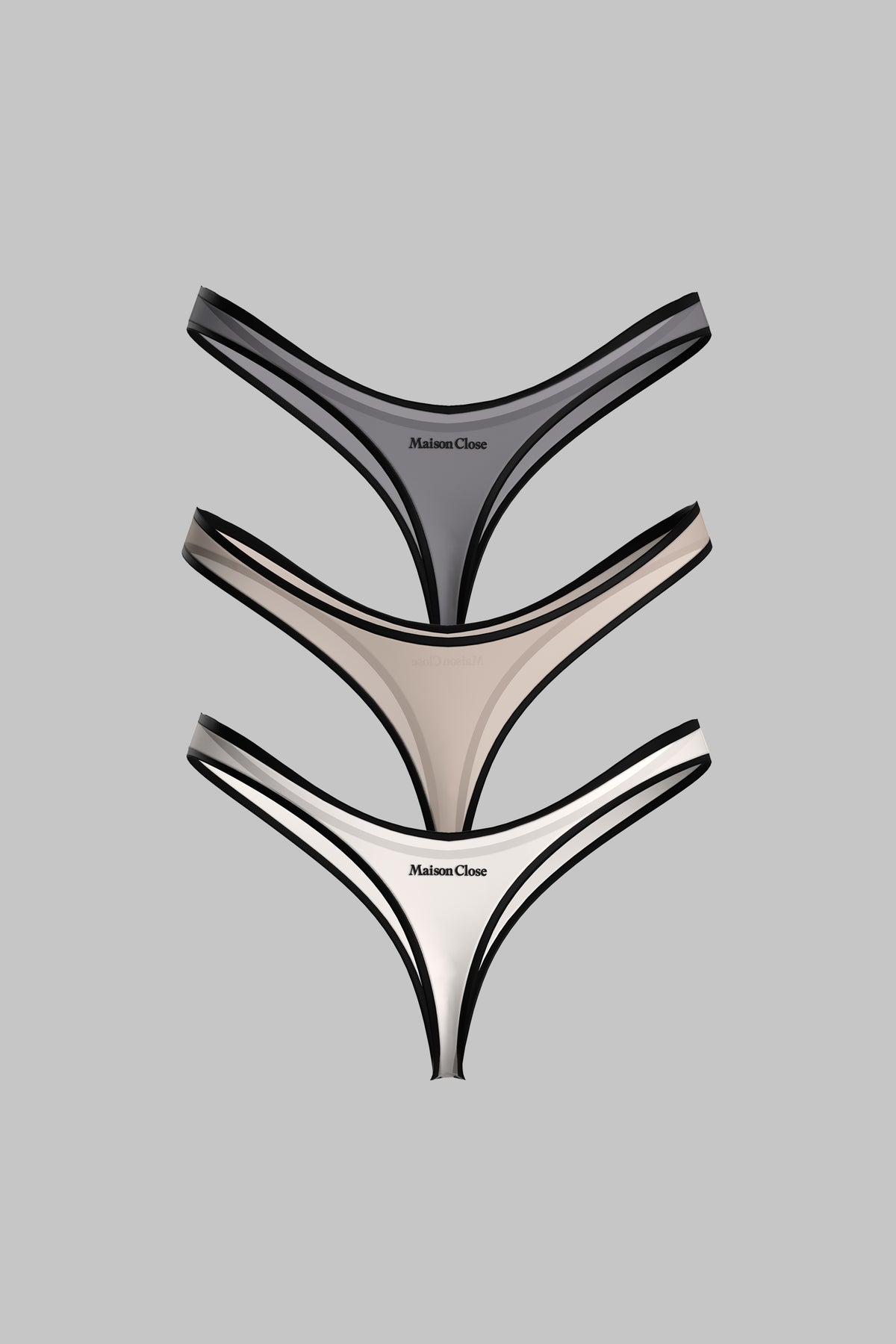 Offizielles Bild: Set of 3 High-Leg Thongs - La Parisienne